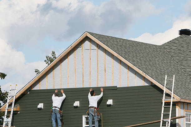 Professional Siding Repair technician working in Laura, OH